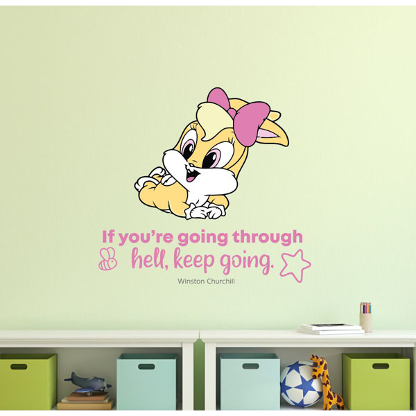 Design With Vinyl Keep Going Baby Lola Bunny Quote Cartoon Quotes